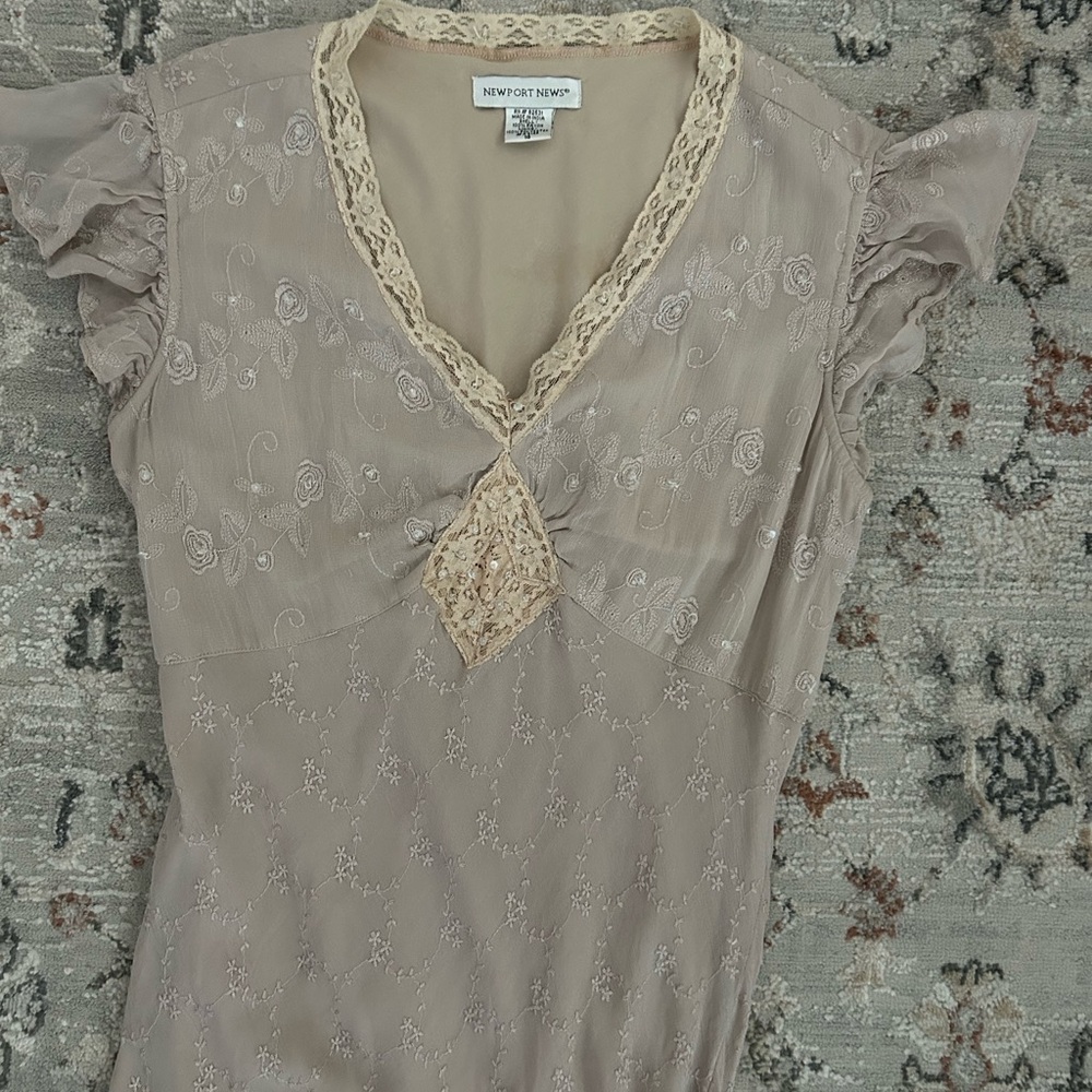 Newport News y2k vintage princess fairy asymmetrical maxi dress - Picture 7 of 9